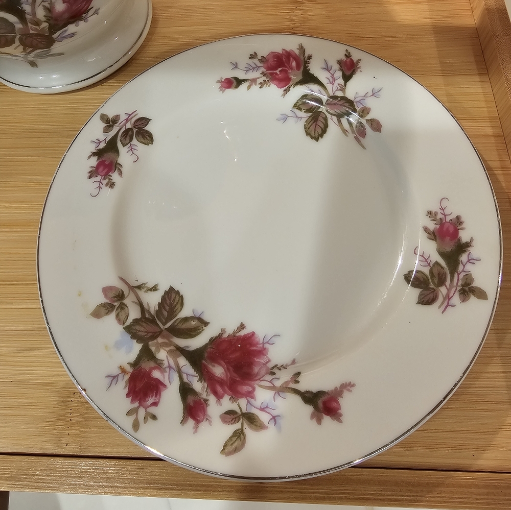 Not for sale Vintage 50s/60s Meiko Tea Rose Floral Tea Set - Picture 12 of 16